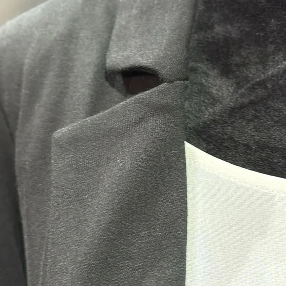 Valerie Stevens Single Breasted Blazer, open front, shoulder pads,classic - Picture 4 of 10